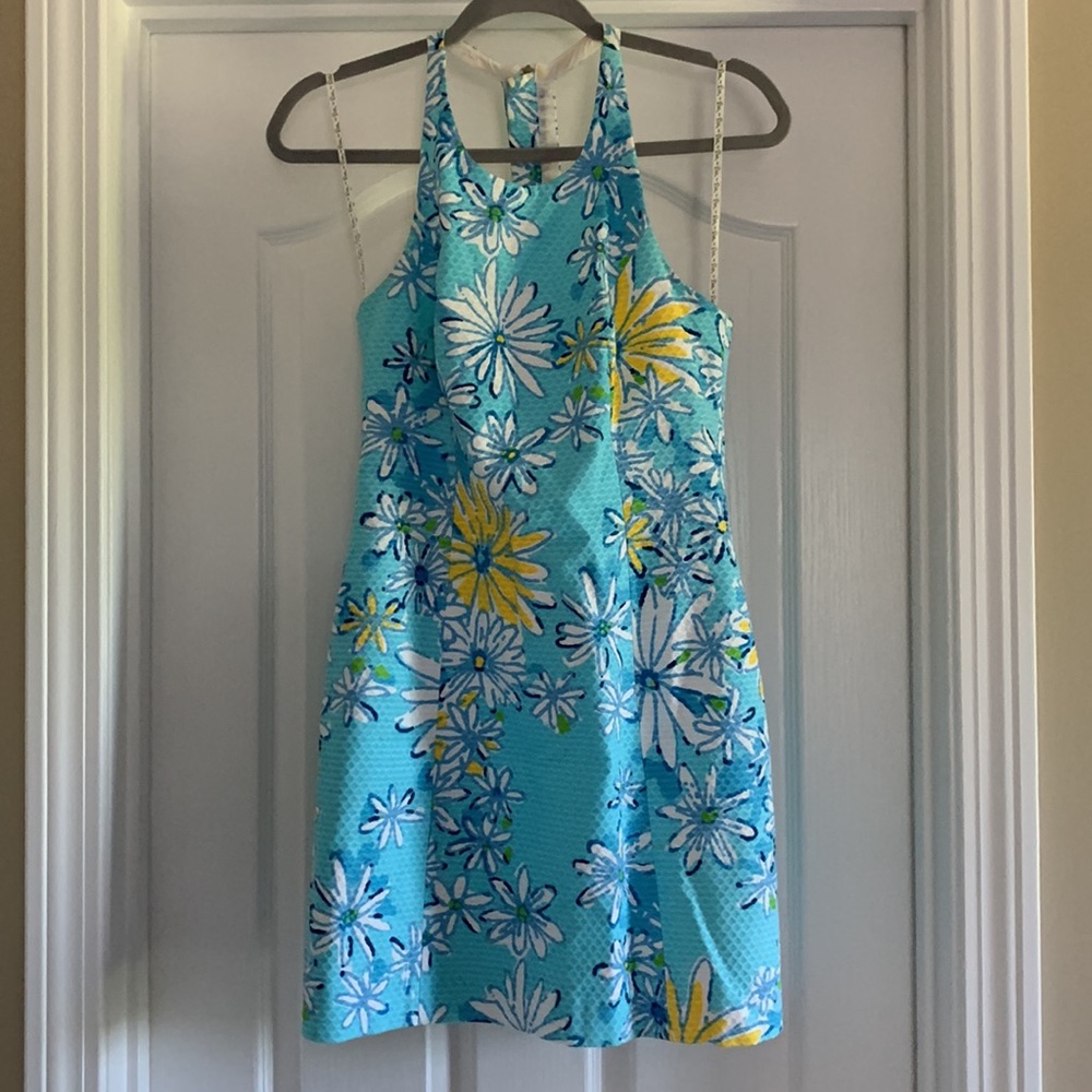 Daisy Print Lilly Pulitzer Dress with T Strap Back